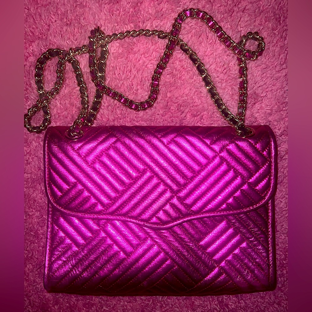 GORG 𝑴𝒆𝒕𝒂𝒍𝒍𝒊𝒄 𝑷𝒊𝒏𝒌 Rebecca Minkoff Barbiecore Bag! 🤩👛✨